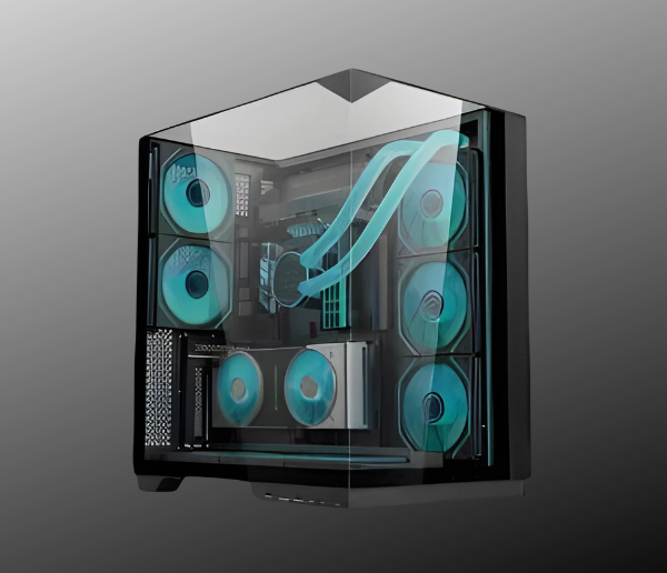 Ease Premium 3-View ATX Gaming Case Black EC125B