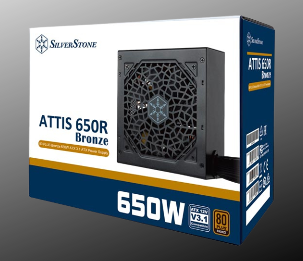 Silverstone ATTIS 650R Bronze 80 PLUS Bronze 650W ATX 3.1 ATX Power Supply