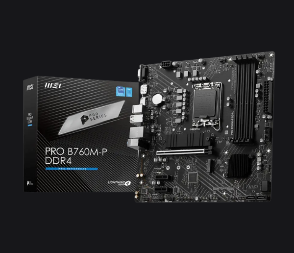 MSI PRO B760M-P Motherboard | Intel LGA 1700 Micro-ATX DDR4 Gaming Board Pakistan