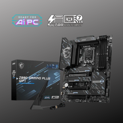 MSI Z890 GAMING PLUS WIFI Intel LGA 1851 ATX Motherboard – Best Z890 Motherboard Price in Pakistan at ZAT Gaming Store
